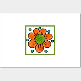 Groovy Flower #5 Posters and Art